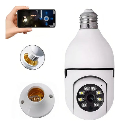 Foco Cámara 360° | Cámara wifi HD de seguridad